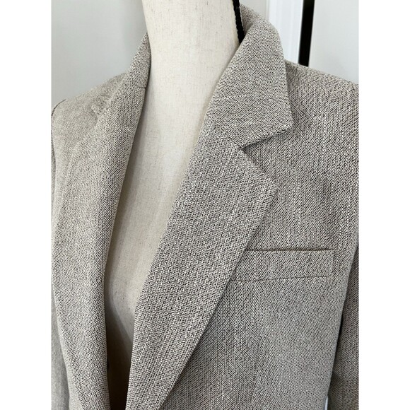 ZARA Textured Blazer Tan Size XS EUC - Picture 2 of 8